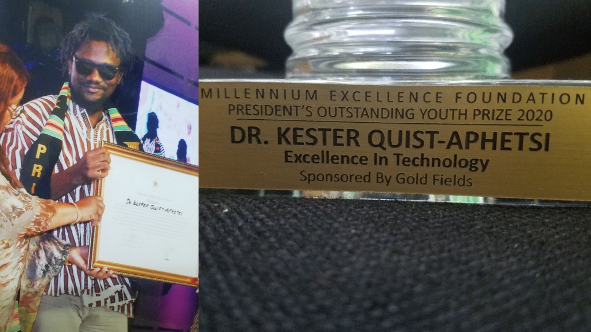Dr. Kester Quist-Aphetsi Won the President's Outstanding Youth Prize for Excellence in Technology